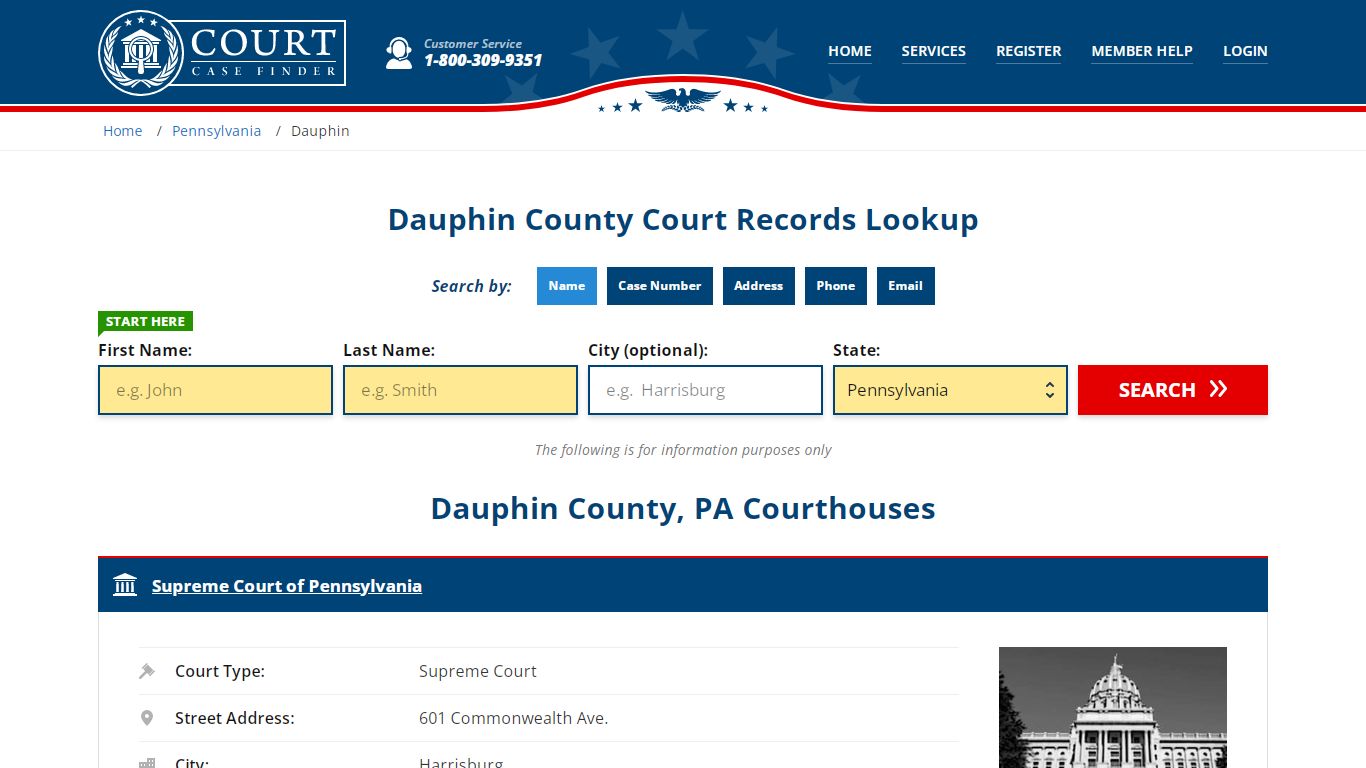 Dauphin County Court Records | PA Case Lookup